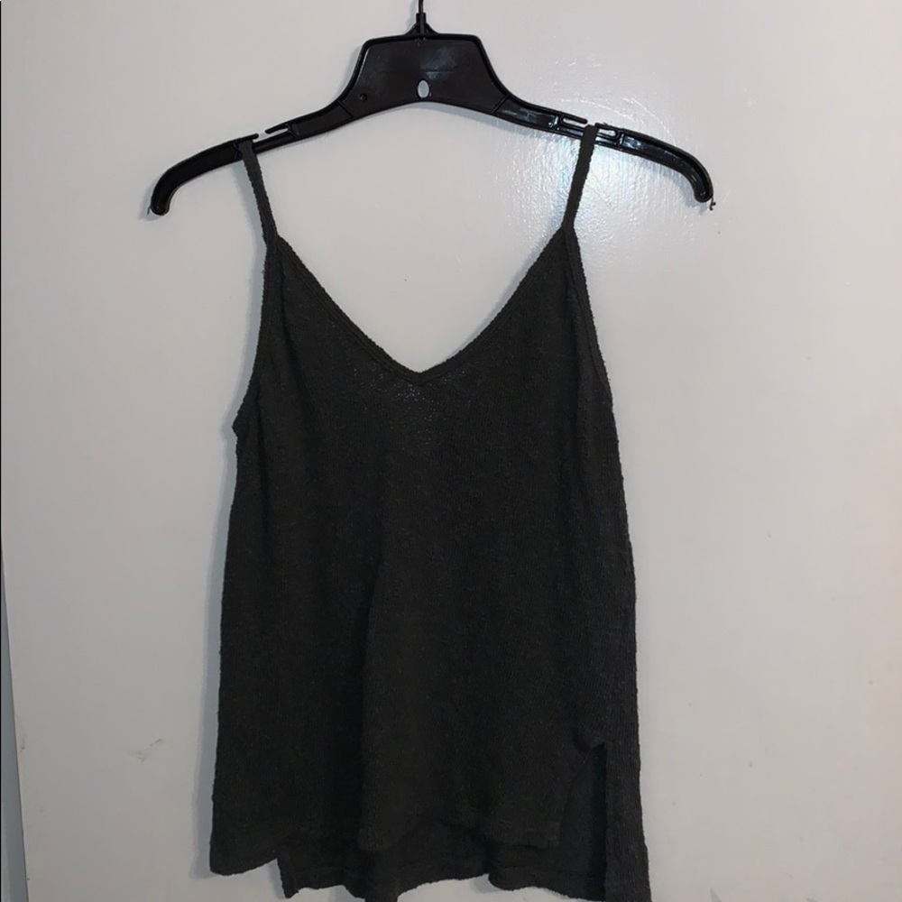Forever 21 Dark Green Knitted Tank Top